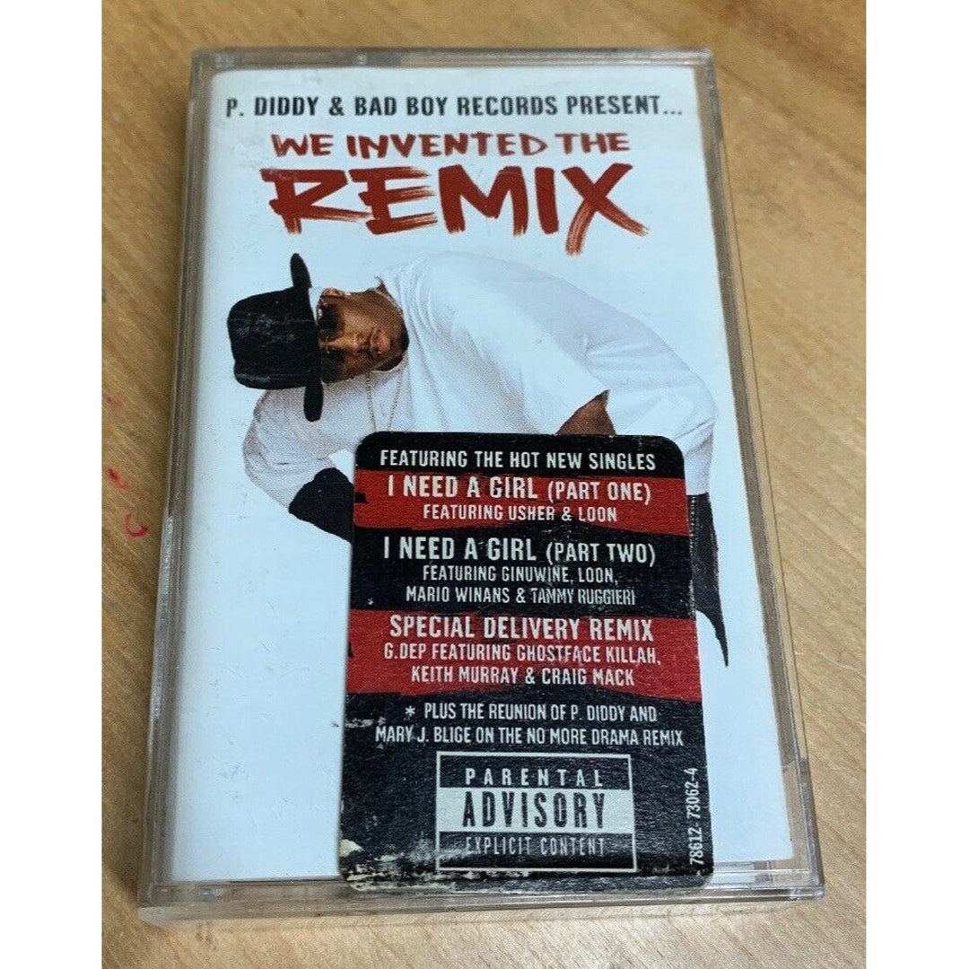 P Diddy & Bad Boy Records Present... We Invented the Remix cassette VG