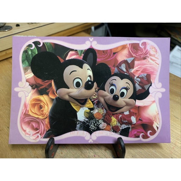 Walt Disney World Mickey & Minnie Mouse Postcard - GD (H1B1)