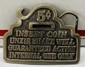 Insert 5 Cents Limited Edition Great American Buckle Co. Cast Belt Buckle - LN