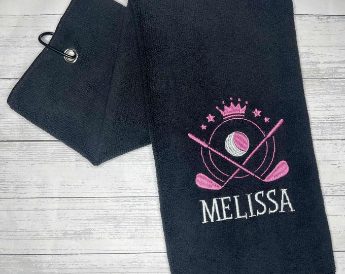 Personalized Golf Towel - Custom Embroidered for the Golf lover