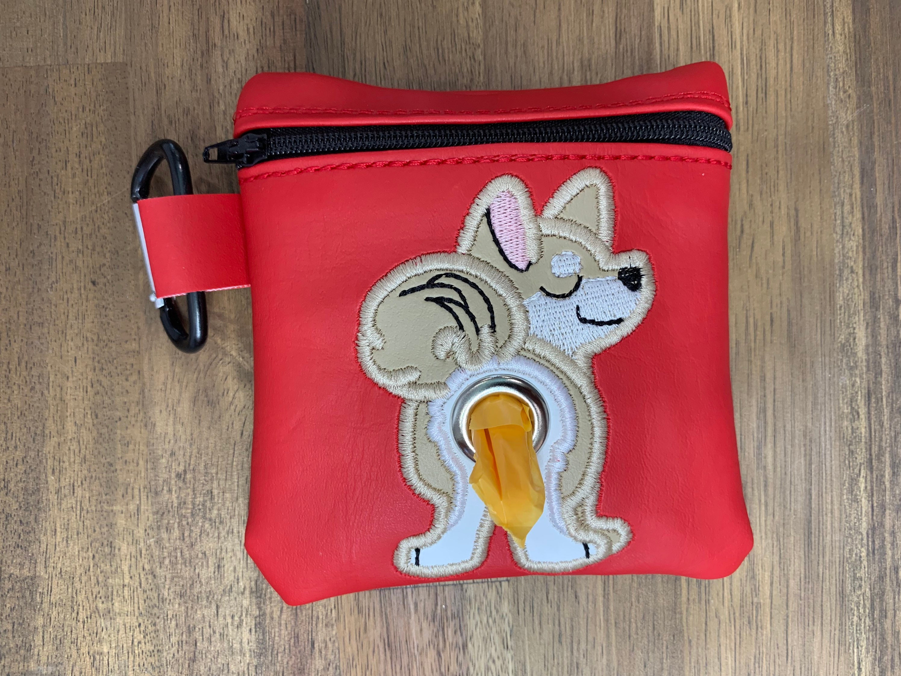 Cute Shiba Inu Dog Butt bag dispenser zipper pouch – Scary Terri's Crafts