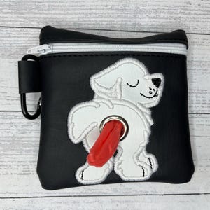 Great Pyrenees / Tatra shepherd dog poop bag holder - Pet waste bag dispenser - handmade - free shipping to canada