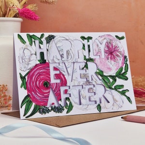 Carte de mariage pour toujours, carte de félicitations, carte de fête, carte de mariage