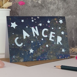 Carta cancro, Carta carta cancro, Carta stampa zodiacale