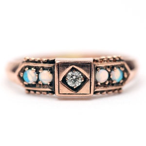10k Opal Diamant Band