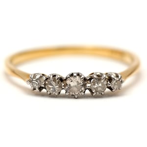 18k Edwardian Diamond Band