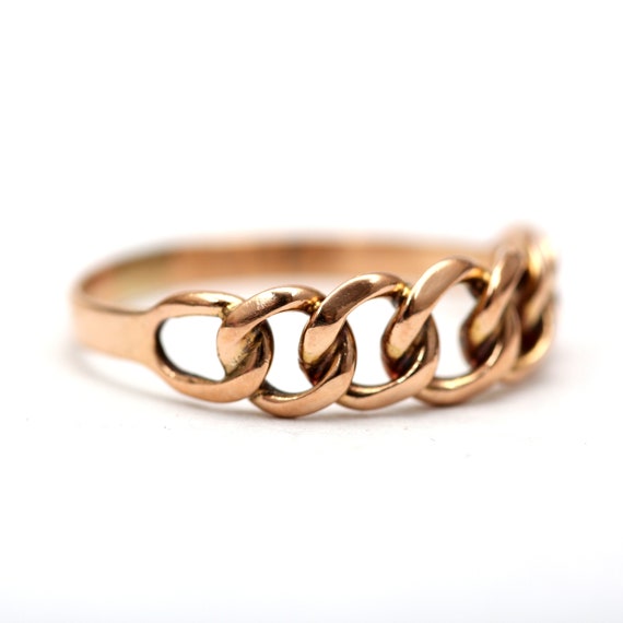 18k Chain Link Ring - image 2