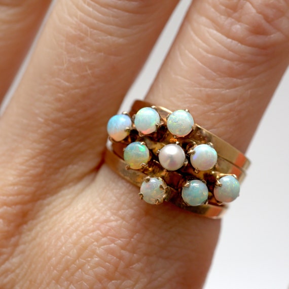 14k Opal Harem Ring - image 6