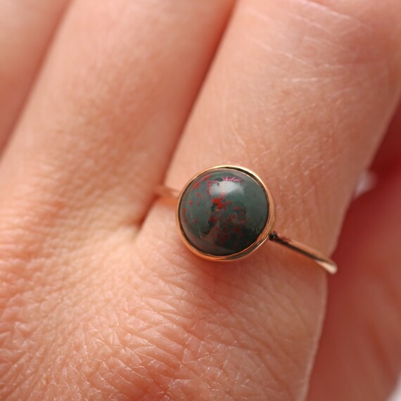 10k Bloodstone Ring - image 5