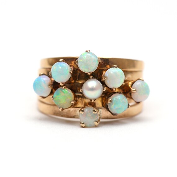 14k Opal Harem Ring - image 1