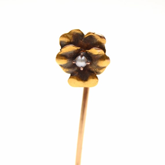 CUSTOMIZE ME*** 14k Victorian Pansy Stick Pin