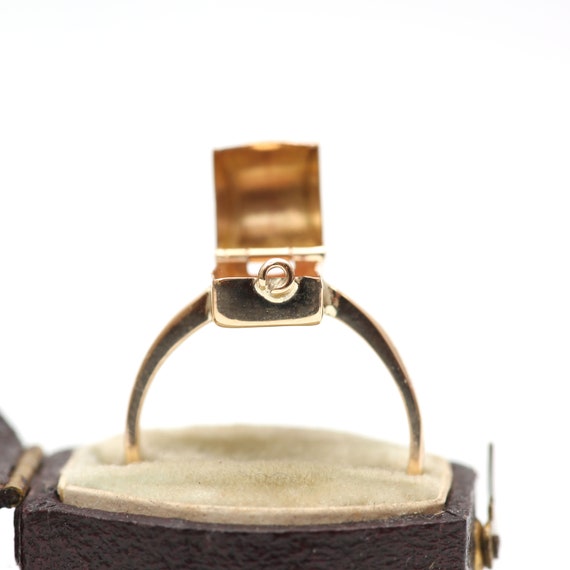 14k Treasure Chest Ring Gem