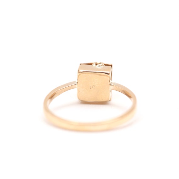 14k Treasure Chest Ring Gem
