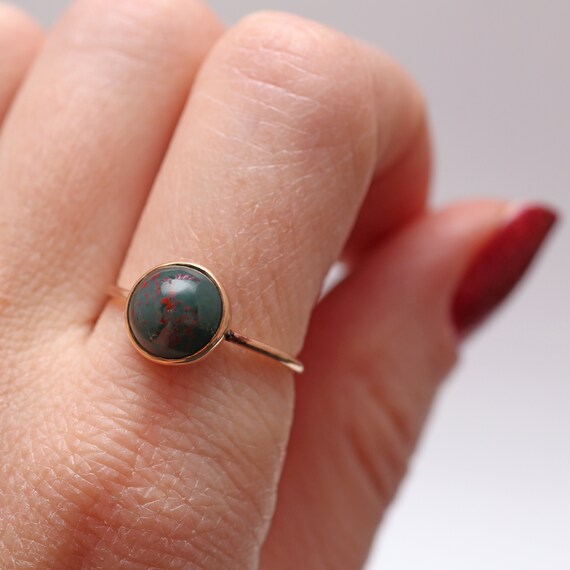 10k Bloodstone Ring - image 6