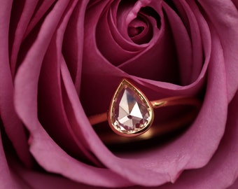 1/2ct Natural Rose Cut Diamond Ring