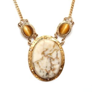 14k Gold in Quartz Necklace