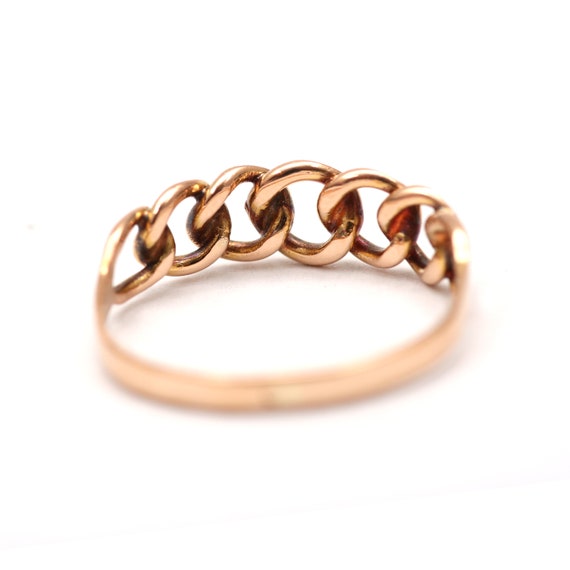 18k Chain Link Ring - image 3