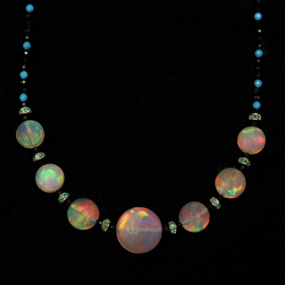 Opalite on sale bead necklace