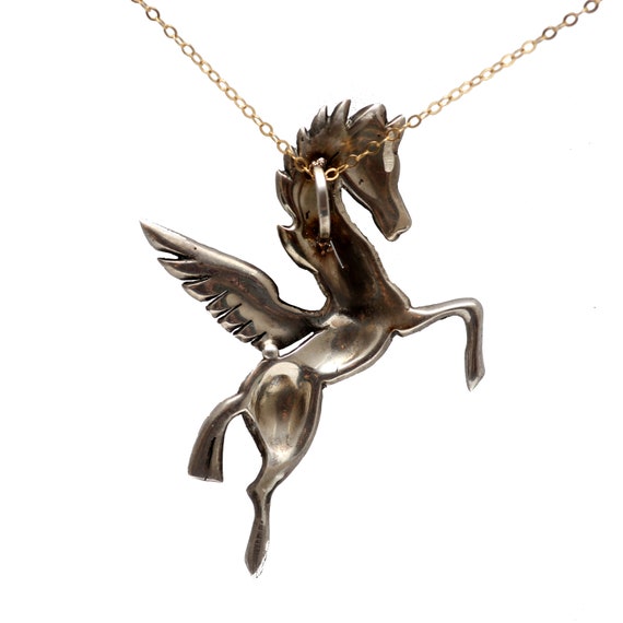 Large Marcasite Pegasus Necklace - image 2