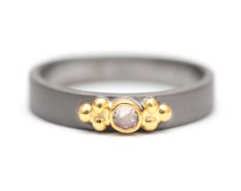 Two-toned Diamond Ring