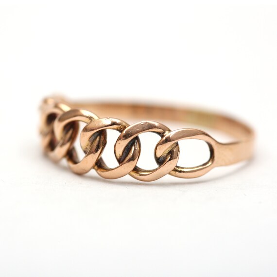 18k Chain Link Ring - image 4