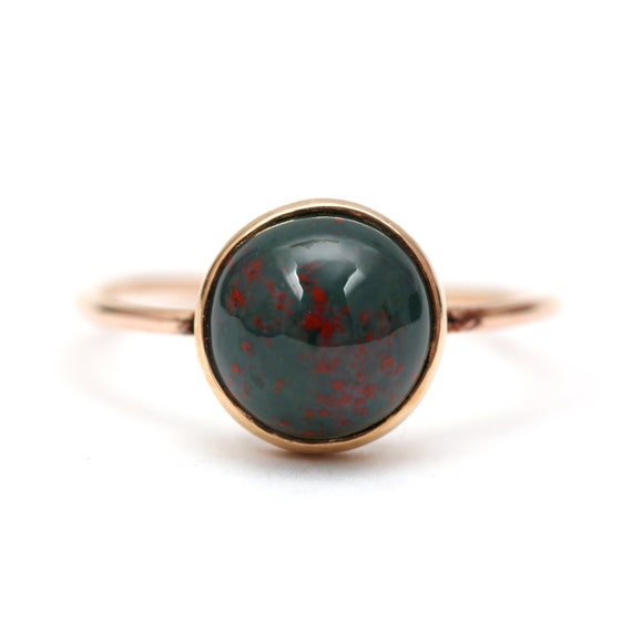 10k Bloodstone Ring - image 1