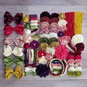 Baby Shower Bow Kit fall Baby Shower Hair Bow Station DIY Bow