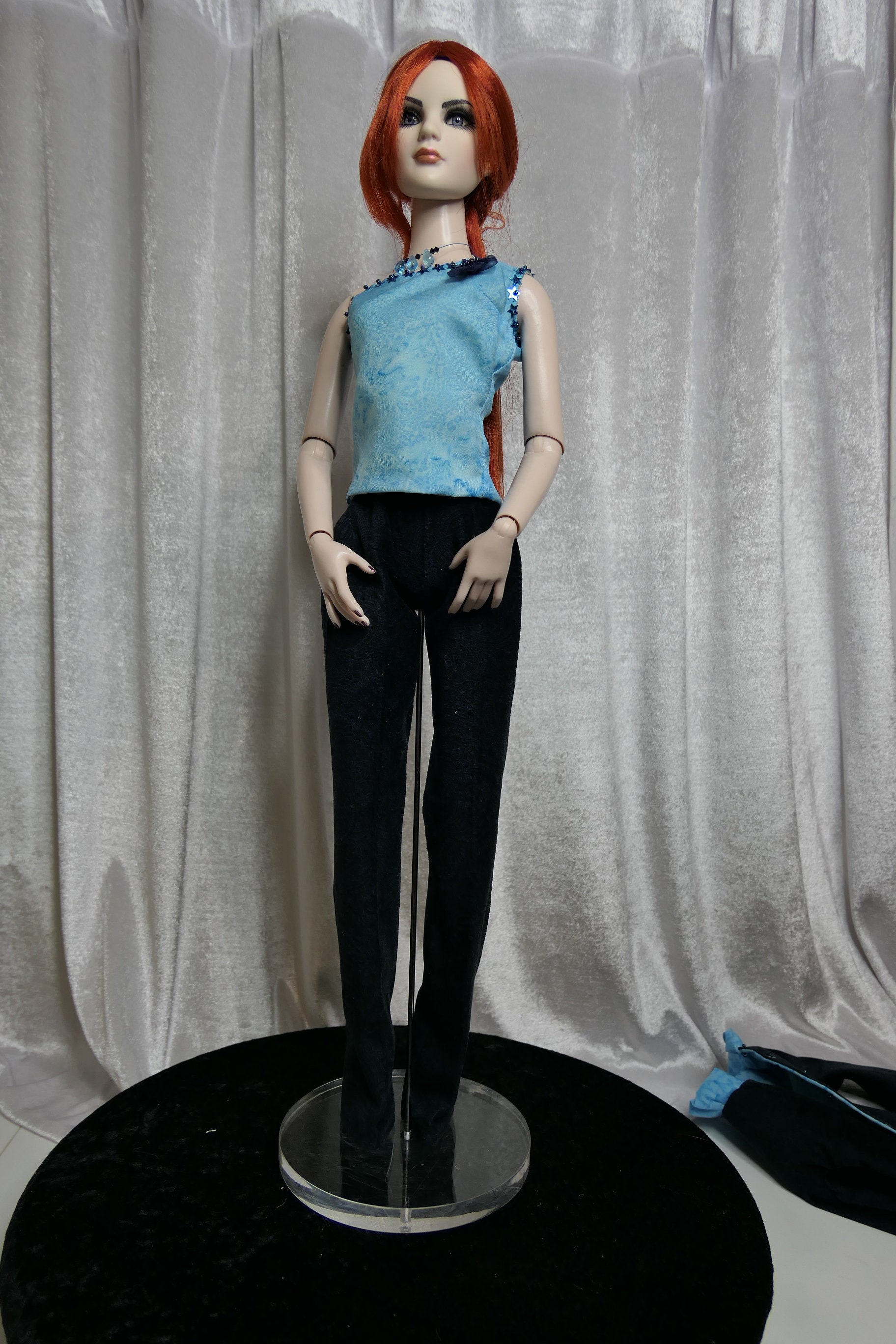 Ensemble 3 Pièces Tailleur Pour Poupée Tonner American Model 22, Fait Main En France