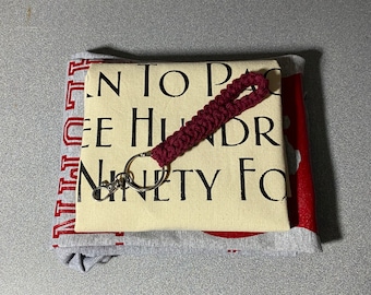 Crochet Cotton Wristlet Keychain, Handmade Key Fob