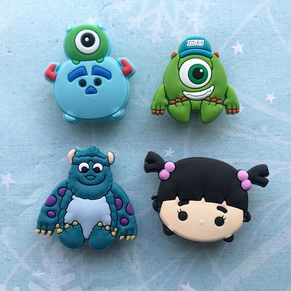 Monsters Inc Shoe Charm Sulley shoe charm mike shoe charm sully shoe charm sulley sandal charm mike sandal charm Boo Shoe Charm Boo Charm