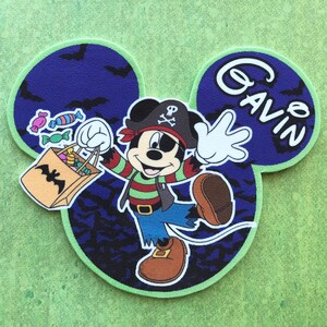 Halloween Magnet - Disney Cruise Door Magnet - Halloween on the High Seas Cruise Door Magnet - MICKEY MOUSE MAGNET