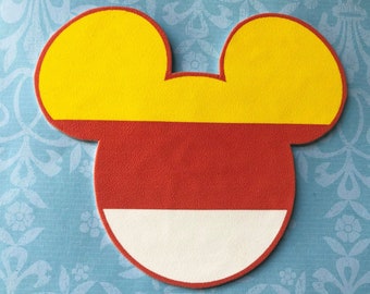 Aimant de porte croisière Mickey Mouse Candycorn d'Halloween