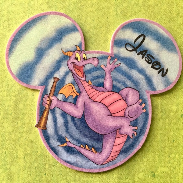 NEW Size Disney Cruise Door Magnet - Figment Magnet - Dragon Magnet - Journey into Imagination Magnet - Figment Door Magnet