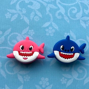 Shark shoe charm mummy shoe charm daddy shoe charm baby shoe charm baby shark shoe charm