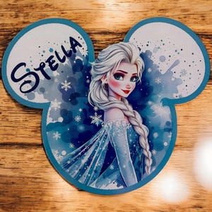 Aimant de porte croisière Disney - Aimant Elsa - La Reine des neiges - Aimant de porte croisière Elsa - Aimant Ligne de croisière Disney - Aimant de porte La Reine des neiges
