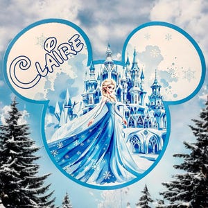 Aimant de porte croisière Disney - Aimant Elsa - La Reine des neiges - Aimant de porte croisière Elsa - Aimant Ligne de croisière Disney - Aimant de porte La Reine des neiges