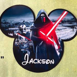 Star Wars Magnet NEW Size Disney Cruise Door Magnet  - Kylo REN Magnet -  Cruise Door Magnet - Kylo REN Cruise Door Magnet