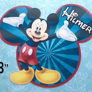 NEW Size Disney Cruise Door Magnet - Mickey Mouse Magnet - Classic Mickey Magnet - Custom Cruise Door Magnet - Personalized Door Magnet
