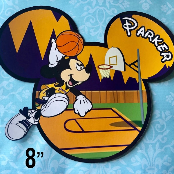 New Larger Magnets - Mickey basketball  Cruise Magnet