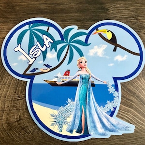 Nouveau format d&#39;aimant de porte croisière Disney - aimant Elsa - aimant la reine des neiges - aimant de porte croisière Elsa - aimant ligne de croisière Disney - aimant de porte la reine des neiges