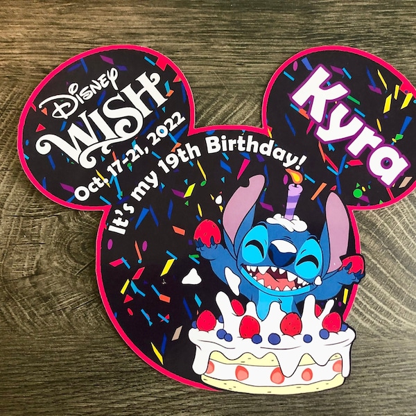 Birthday magnet stitch magnet birthday stitch magnet lilo and stitch magnet happy birthday magnet stitch birthday magnet