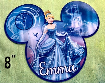 NEW Size Disney Cruise Door Magnet - Cinderella Magnet - Custom Cruise Door Magnet - Personalized Door Magnet - Princess Cinderella