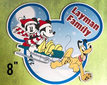 Disney Cruise Door Magnet - Mickey Mouse Magnet - Classic Mickey and Minnie Magnet - Mickey Magnet - Minnie Magnet Christmas Magnet