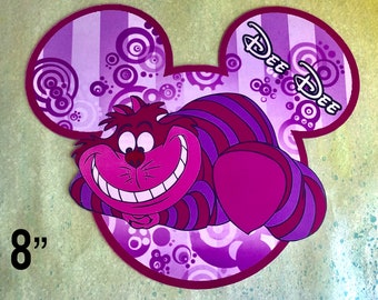 Disney Cruise Door Magnet - Alice in Wonderland Magnet - Cheshire Cat Magnet - Alice Magnet - Cheshire Cat Disney Cruise Door Magnet