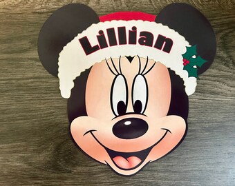 Disney Cruise Door Magnet - Minnie Mouse Magnet - Merrytime Cruise Magnet - Christmas Magnet - Christmas Minnie Magnet - Castaway Cay Magnet