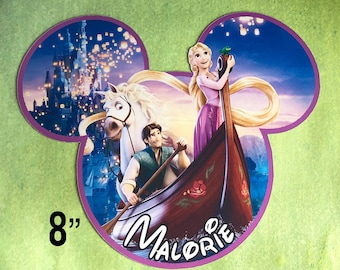 Disney Cruise Door Magnet - Rapunzel Magnet - Tangled Magnet - Custom Cruise Door Magnet - Rapunzel and Flynn Rider Magnet