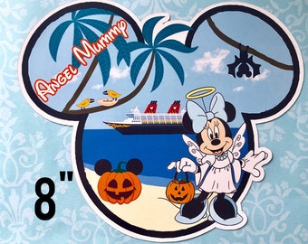 Aimant de porte Minnie Mouse croisière Halloween