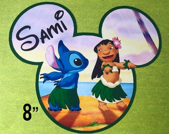 Disney Cruise Door Magnet - Stitch Magnet - Cruise Magnet - Lilo Magnet - Hawaii Magnet - Hula Dancing Magnet - Lilo and stitch Magnet