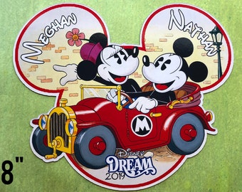 Disney Cruise Door Magnet - Mickey Mouse Magnet - Classic Mickey and Minnie Magnet - Mickey Magnet - Minnie Magnet - Classic Magnet