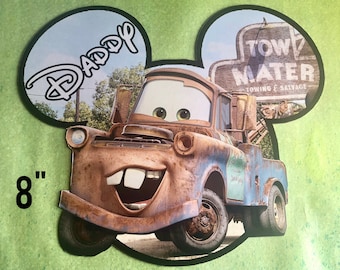 NEW Size Disney Cruise Door Magnet - Lightning McQueen Magnet - Cars Magnet - Tow Mater Magnet - Mater Magnet